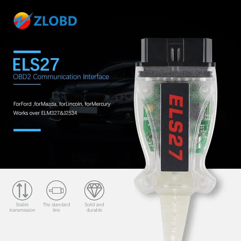 Сканер ELS27 FORScan pss thru для автомобилей Ford PCB PIC24HJ128GP forMazda forMercury OBD2 Диагностический