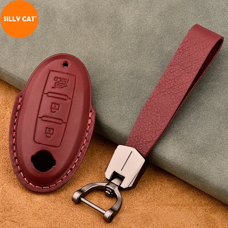

Car Key Case Cover Fob Chain Suit For NISSAN Key Fob Cover Case ALTIMA QASHQAI X Trail T31 KICKS TIIDA JUKE MAXIMA MURANO SENTRA