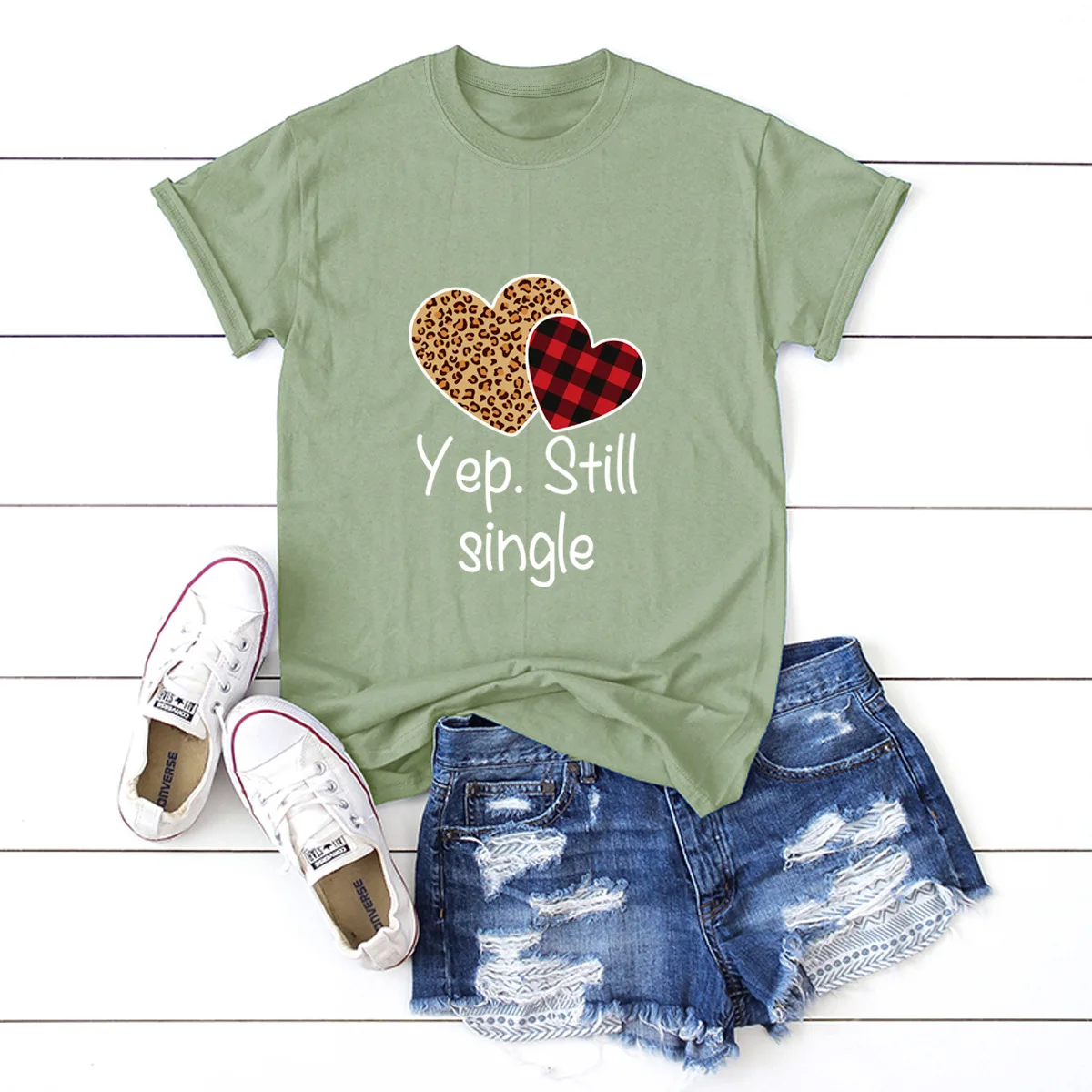 

JFUNCY Single Lady Letter Print Summer Cotton T Shirt Women Short Sleeve T-shirt Female Tees Plus Size Casual Lady Basic Tops