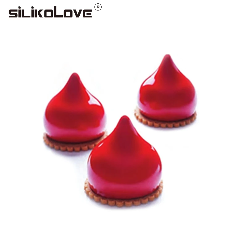 Силиконовые формы для выпечки SILIKOLOVE силиконовые в форме капли безопасные черные