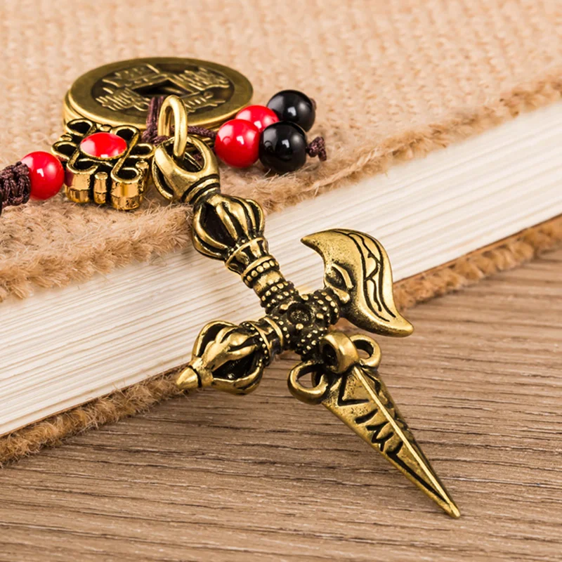 Латунная подвеска Vajra в виде пяти императоров сумки ручная работа бижутерия