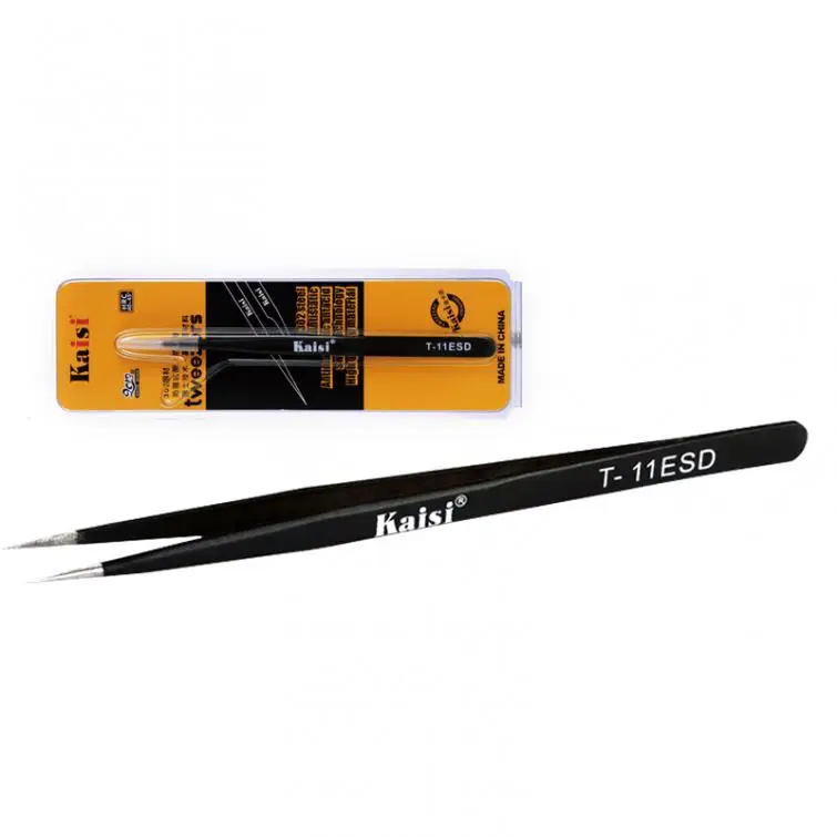 Набор антистатических пинцетов Kaisi из нержавеющей стали инструменты для