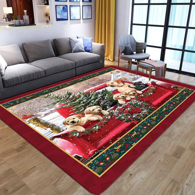 

Мягкие фланелевые коврики с надписью "Merry Christmas" в подарок, искусственный ковер, большие детские игровые коврики для спальни, кроватки, мульт...