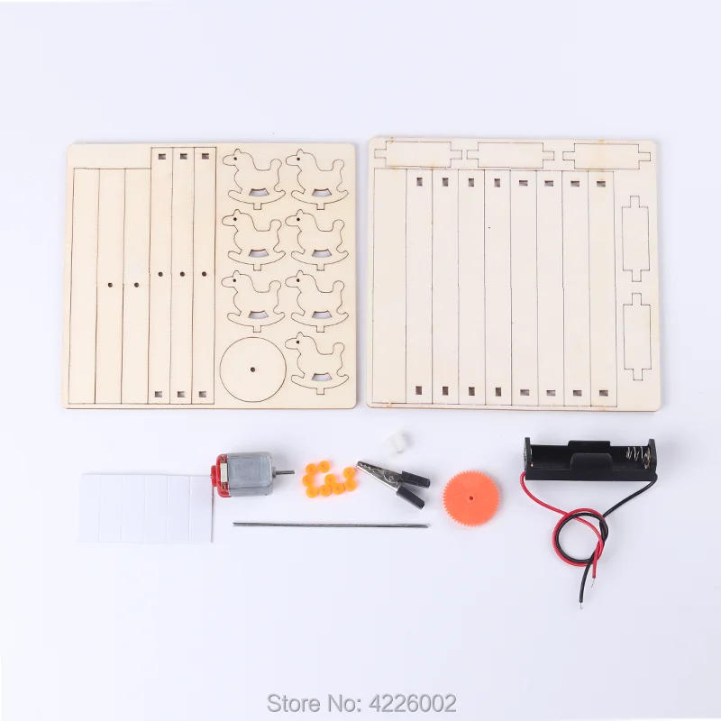 Детская игра Сделай Сам комплект колес карусель лошадка для физики научный