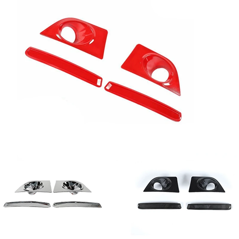 

Front Fog Light Lamp Decor Cover Trim Bezels for Ford Mustang 2010 2011 2012 2013 2014 Accessories