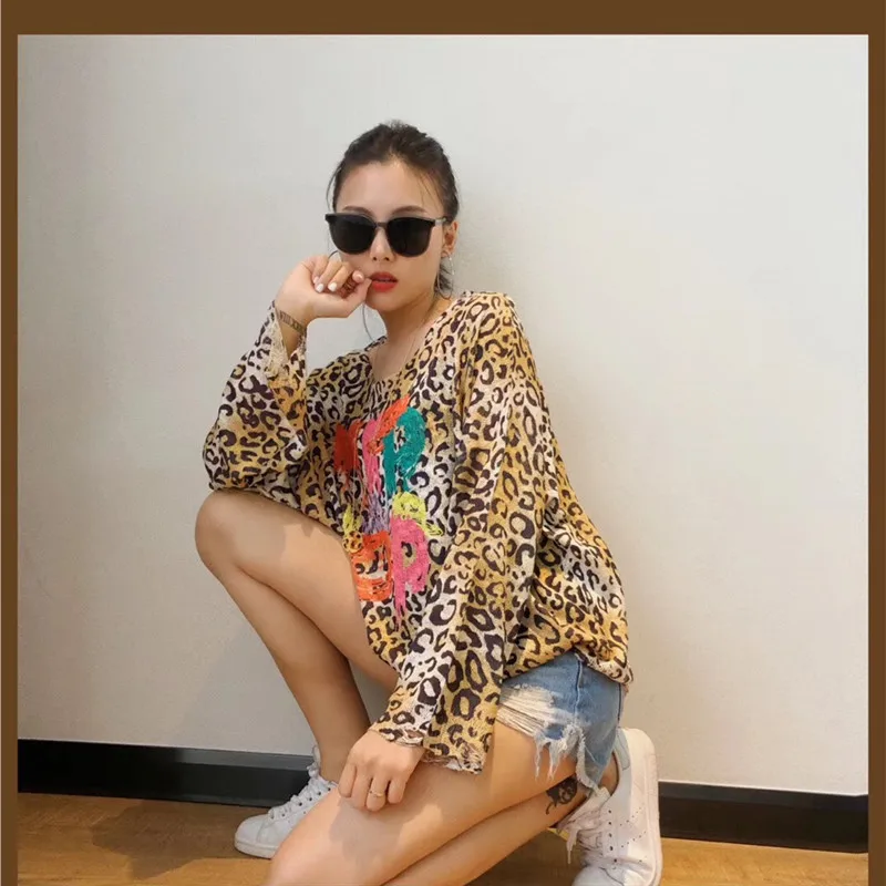 Осень большой размер свободного кроя v-образная горловина вязаный одежда Для