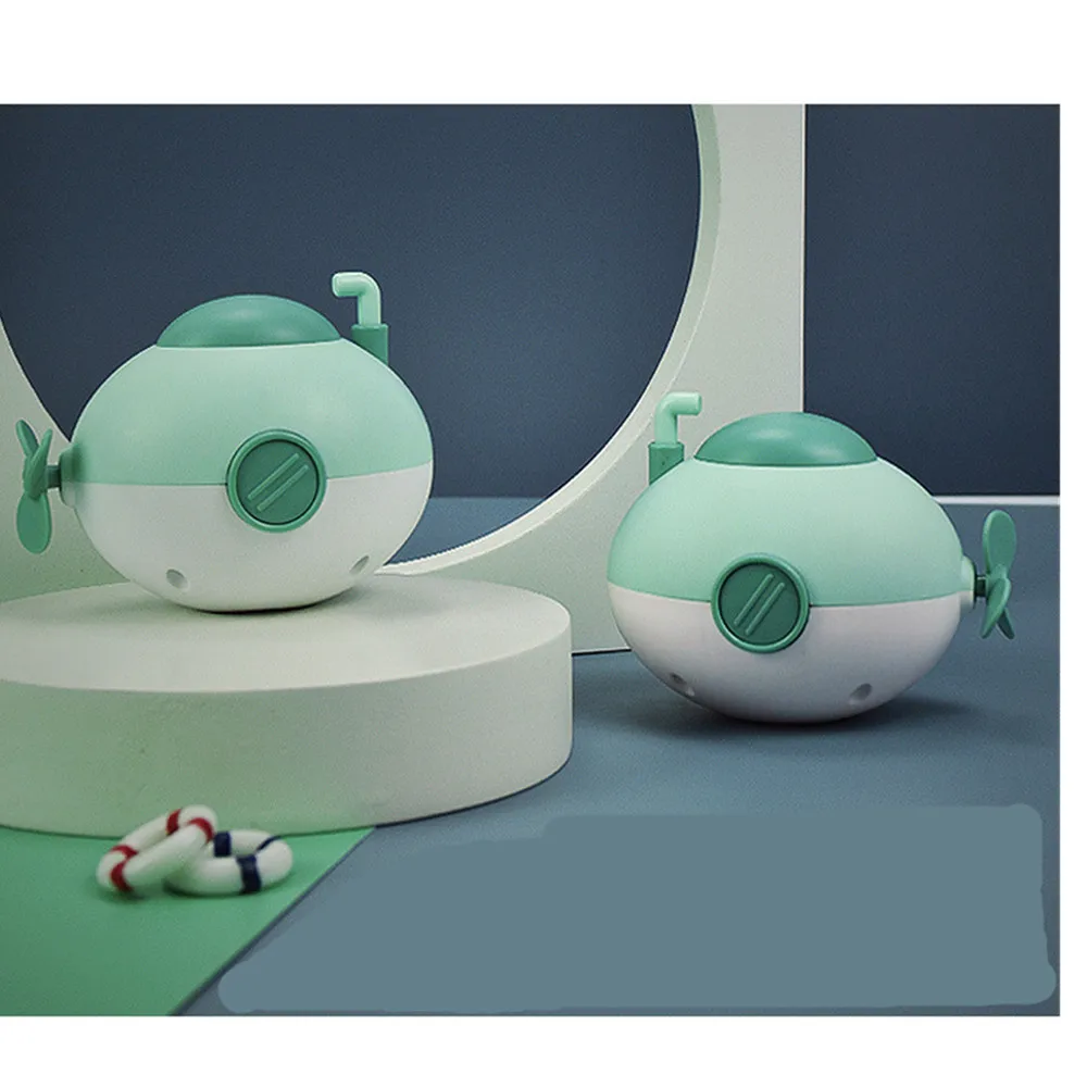 

Cute Baby Take A Bath Small Submarine Good Playmate Play With Water Clockwork Toys