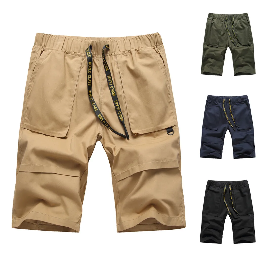 2019 Соблазнительные шорты Для мужчин летний Повседневное с карманами брюки Masculino