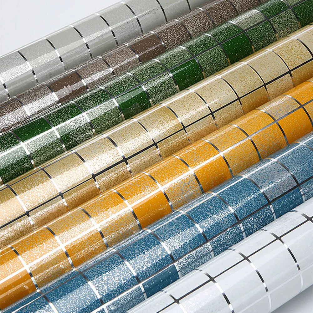 Алюминий Фольга самоклеящиеся настенные Бумага Ванная комната