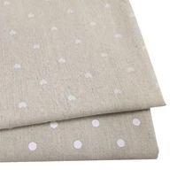 cotton and linen fabric printed dots cotton fabric diy sofa curtain tablecloth home decor cotton fabric