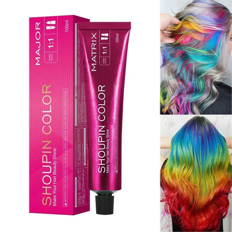 100 мл Мужской Женский Перманентный краситель для волос воск без аммиака