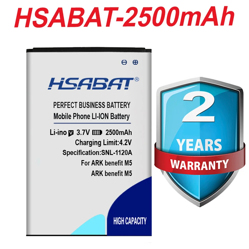 Аккумуляторы бренда HSABAT 2500 мАч для ARK Benefit M5 аккумулятор M 5 m5 plus|battery 2500mah|2500mah