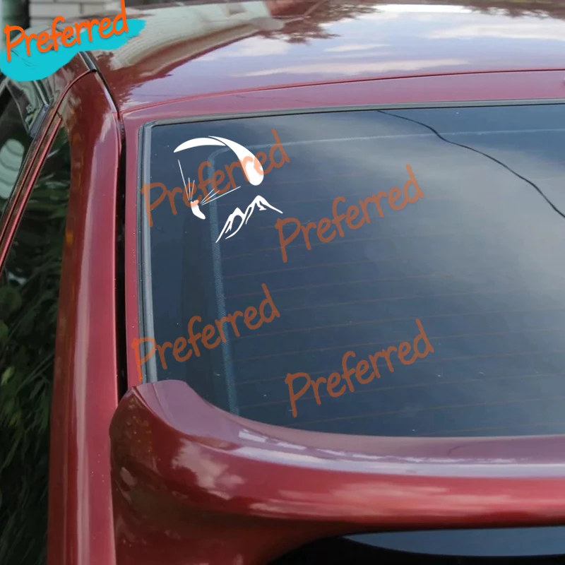 Качественная забавная наклейка на машину с принтом параплана Виниловая