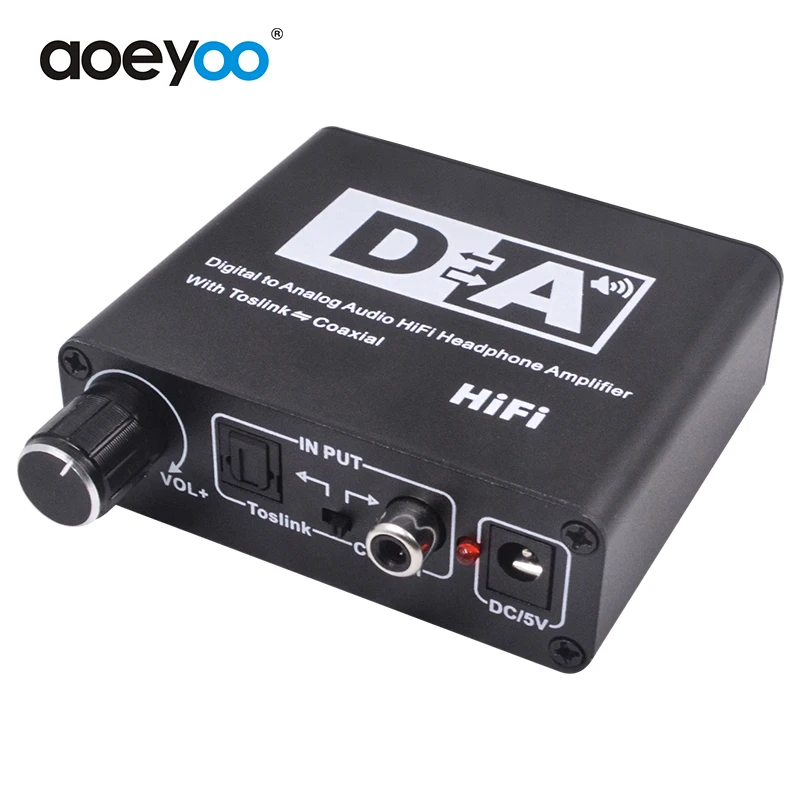 AOEYOO преобразователь RCA SPDIF Toslink коаксиальный вход 3 5 мм выход цифровой в