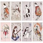 Японская занавеска для двери без рисунка кошка фэншуй занавеска для двери для кухни спальни Входное украшение под заказ подвесная занавеска s