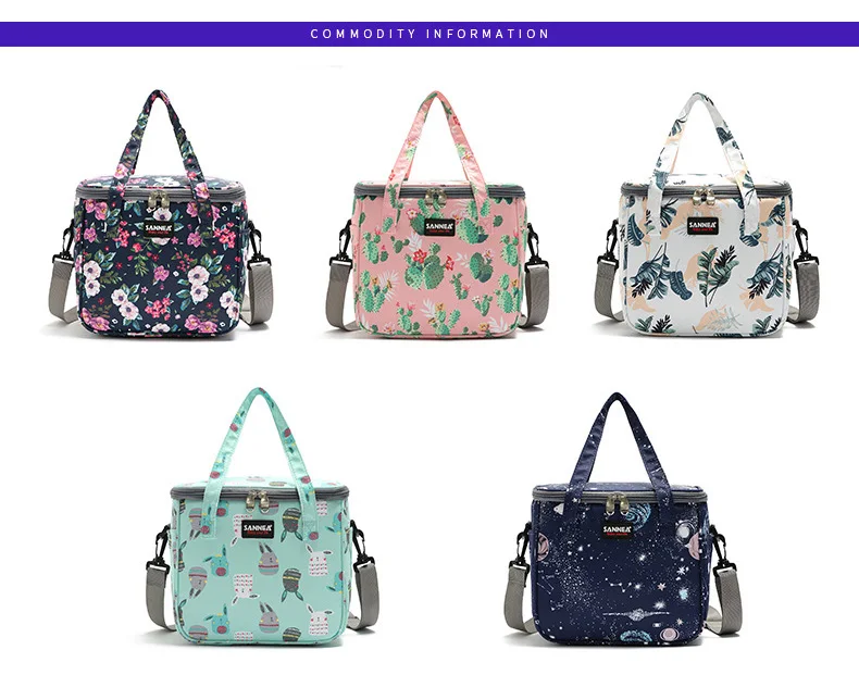 outdoor insulated lunch bag cooler camping bbq picnic lunch box tote backpack thermal bento box food storage shoulder bag free global shipping