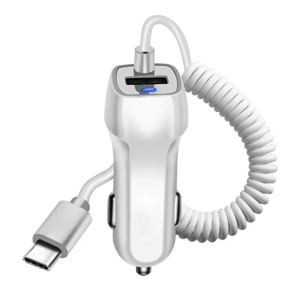 Универсальный двойной зарядное устройство usb для iPhone X XR XS Max Micro Тип usb C кабель для зарядки в автомобиле для samsung S8 S9 плюс