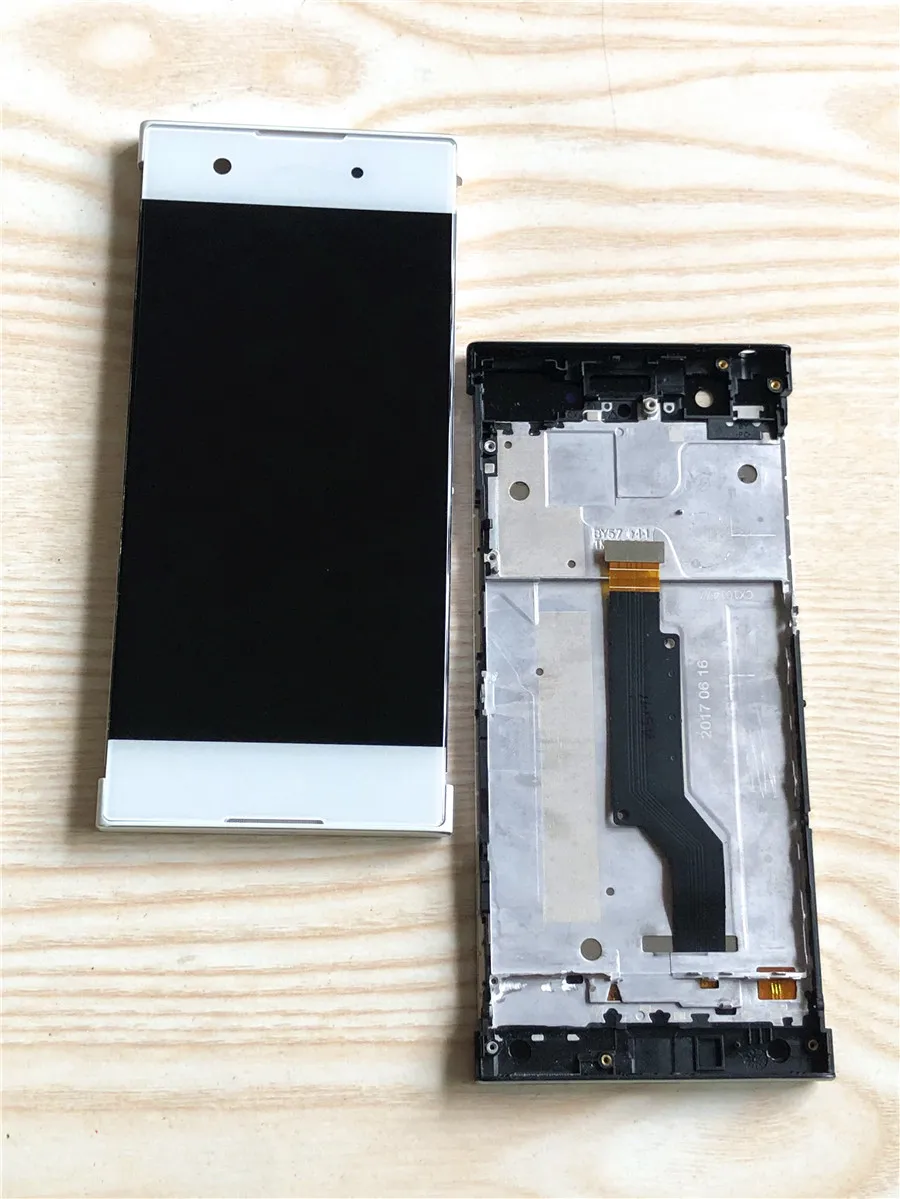 

ERILLES SONY Xperia XA1 G3116 G3121 G3123 G3125 G3112 5.0 inch LCD Display Digitizer Assembly Touch screen Frame with Free Tools