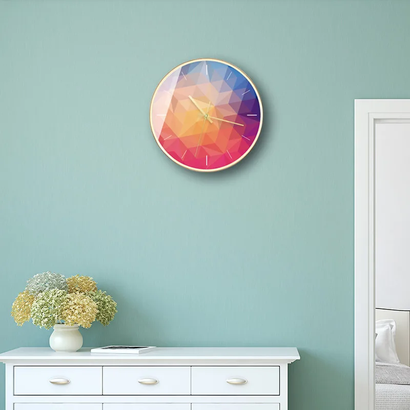 Multicolor Abstract Wall Clock Modern Design Fantastic Art Clocks Simple Living Room Home Decoration Accessories C5T122 | Дом и сад