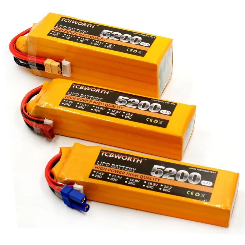Аккумулятор LiPo 7 4 В 11 1 14 8 в 22 2 4200 мАч 2S 3S 4S 5S 6S 25C 35C 60C для радиоуправляемый самолет