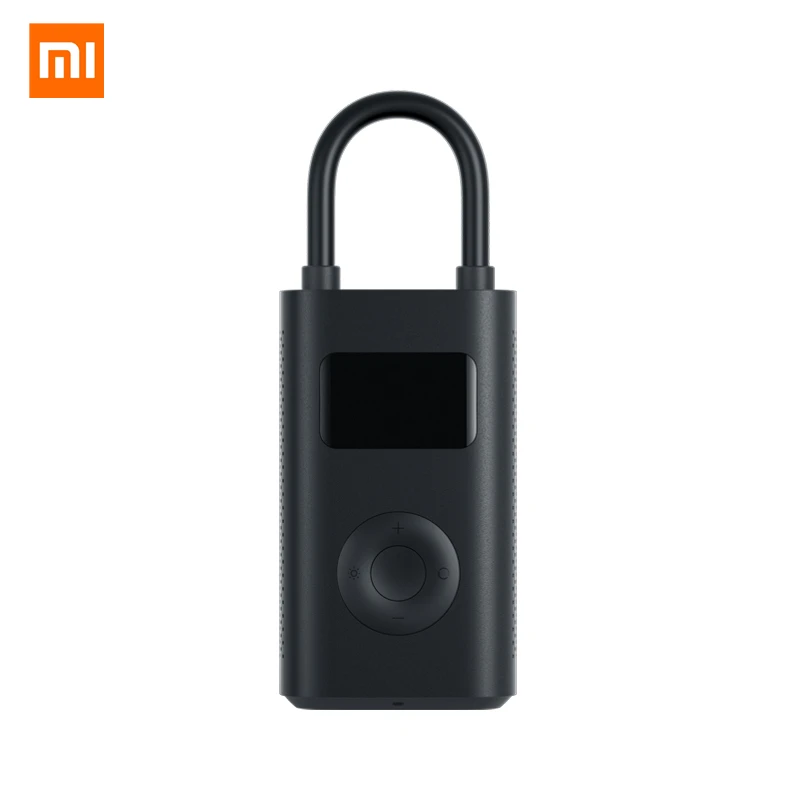 Xiaomi портативный умный электрический насос цифровой датчик давления в шинах светодиодный перезаряжаемый надувной насос для велосипеда автомобиля воздушный футбол - Цвет: Черный