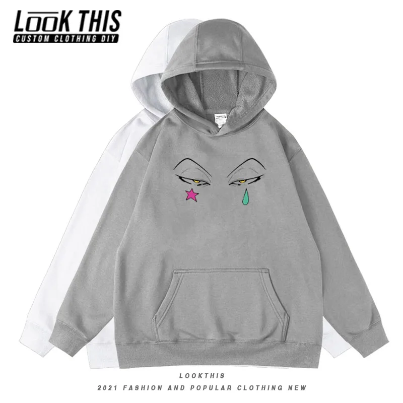 

HUNTER X HUNTER Print Children's Clothing Oversized Hoodie Hooded Hoody for Teens Boys Killua Zoldyck Japan Anime Print Tops