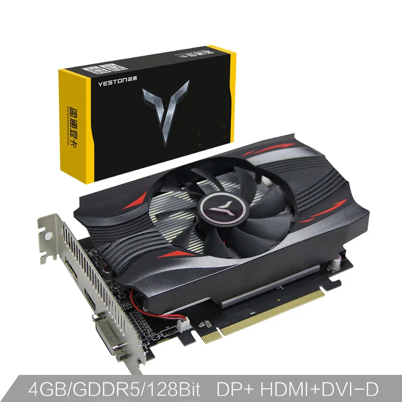 YESTON RX560D 4G D5 GDDR5 128Bit 1176 МГц 6000 игровой ie карты|Видеокарты| |