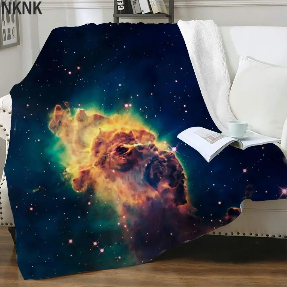 Одеяла NKNK Galaxy, одеяла небула для кровати, красочное постельное белье, плюшевое покрывало, одеяло Sherpa, модное Премиум качество