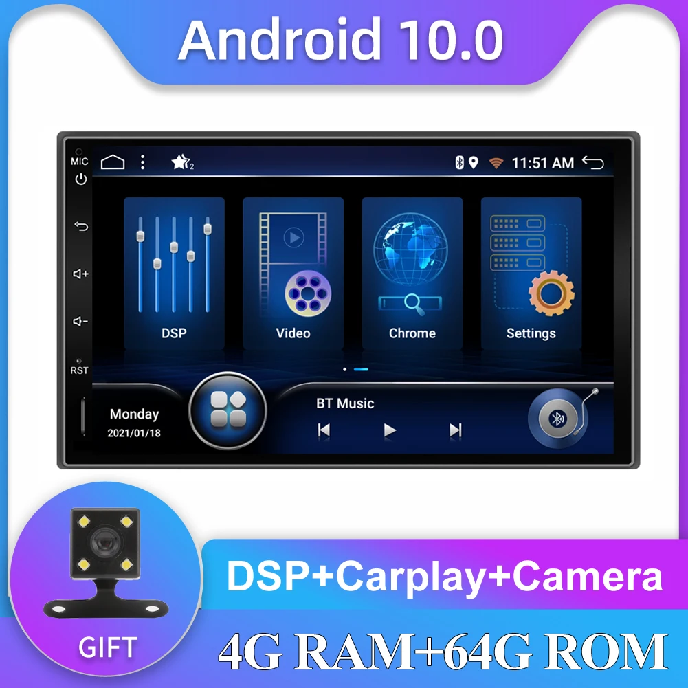 Автомобильный мультимедийный плеер стерео система на Android 10 0 с 7/9 &quotэкраном GPS