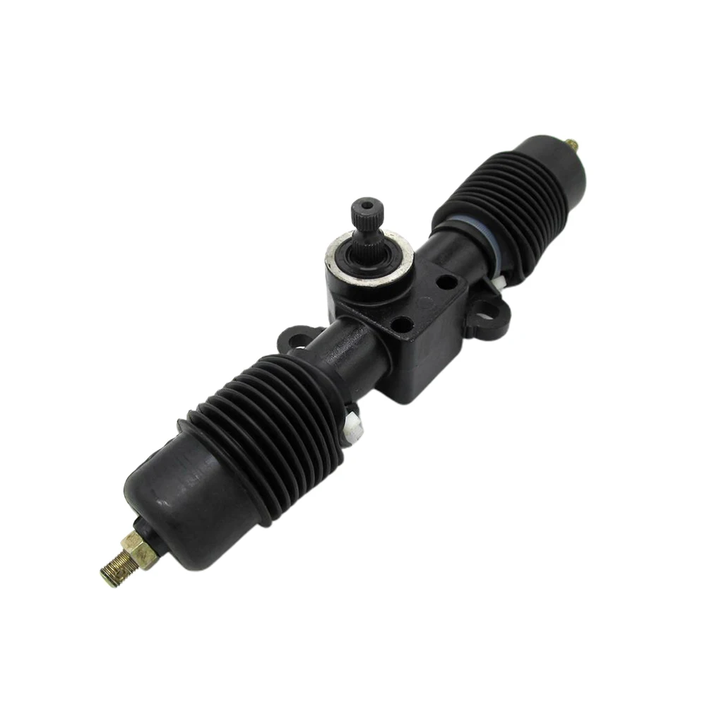 330mm Shaft Rack Vehicle Accessories Go Kart Steering Gear Threaded Metal Professional Pinion Assembly Parts DIY Durable Solid