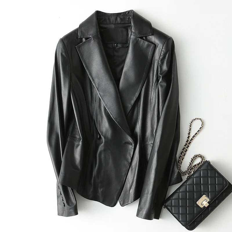 Женская куртка из натуральной кожи Весенняя коллекция 2020 года пальто овчины