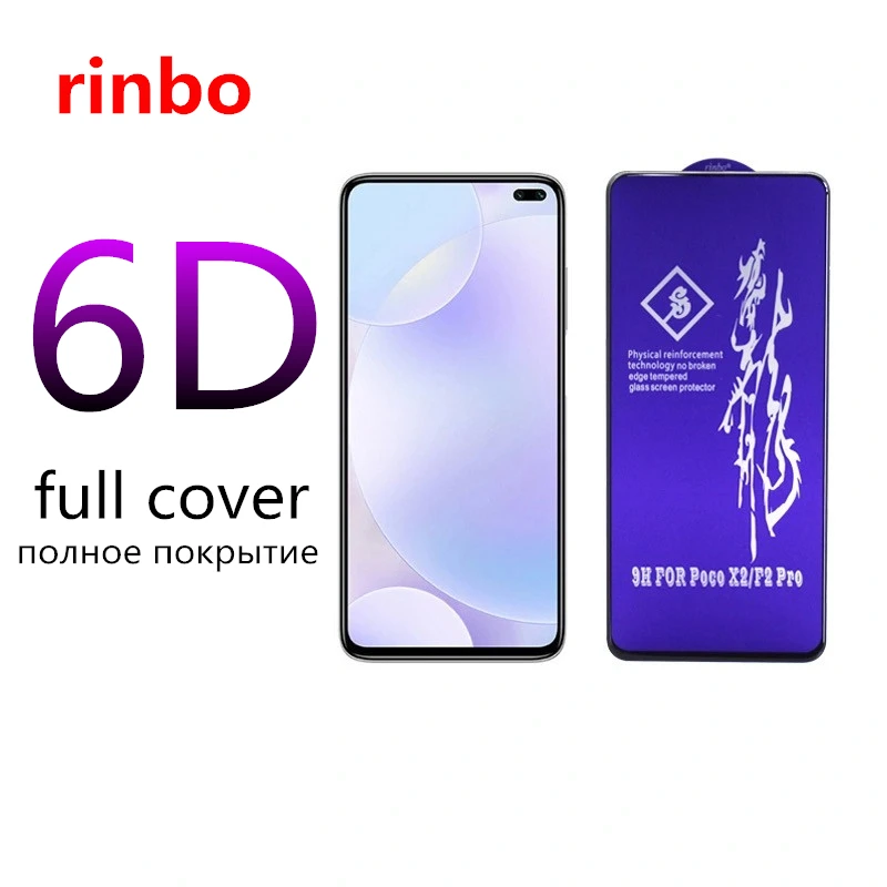 

rinbo Tempered Glass For Xiaomi Redmi Note 10S 10 10T 11 11T 9 9A 9C 8 8A Screen Protector 10X 8T 9S 11E Pro Max 5G Protective