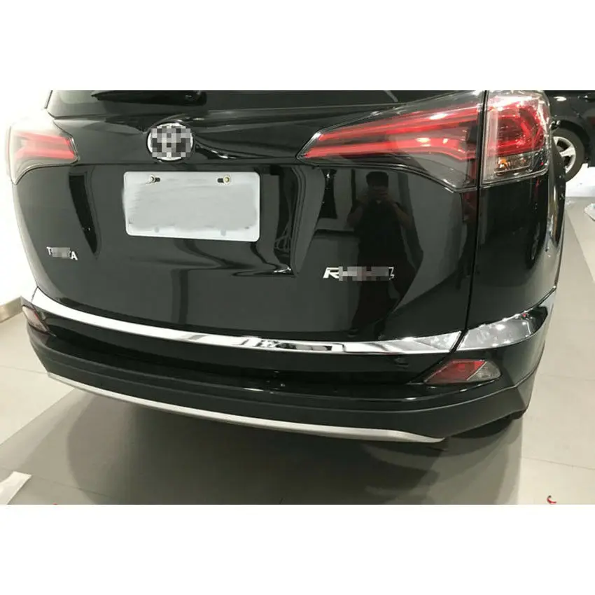 

For Toyota RAV4 2016 2017 2018 Chrome Rear Door Trunk Lid Tail gate Cover Trim