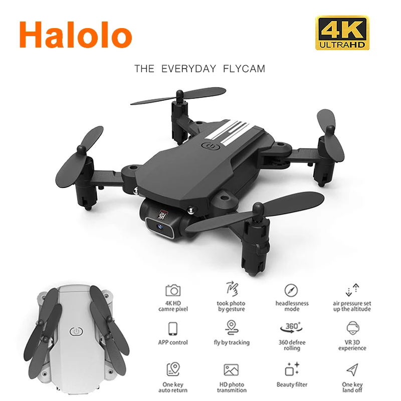 Halolo 2020 Новый мини Дрон с разрешением 4K 1080P HD Камера Wi Fi Fpv воздушный Давление