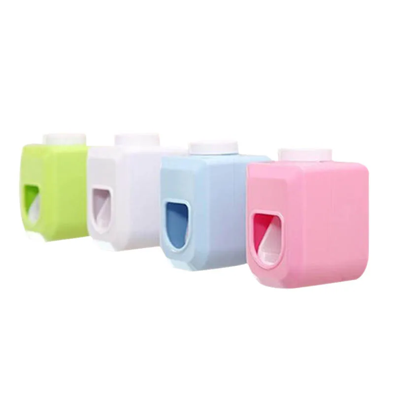 

1Pc Toothpaste Dispenser Automatic Squeezer Portable Hands Free Squeeze Out 4 Colors Wall Mount Bathroom Accessories Automatic