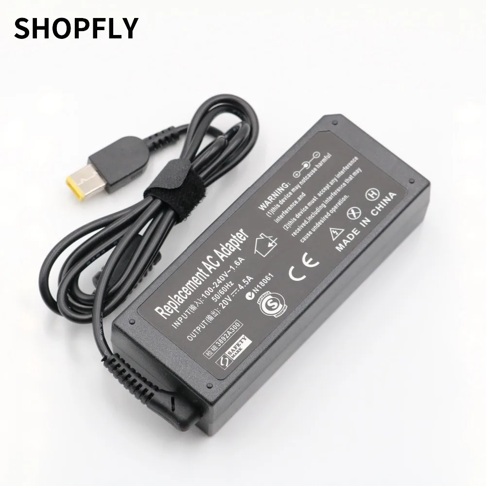 20V 4.5A Squre USB Питание адаптер ноутбука Зарядное устройство для lenovo ThinkPad T460s Тетрадь ПК R20