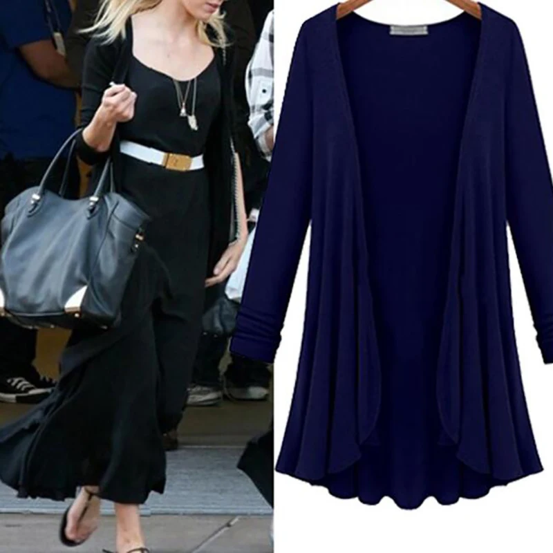 Женская Повседневная хлопковая блузка с оборками Тонкая длинным рукавом летний