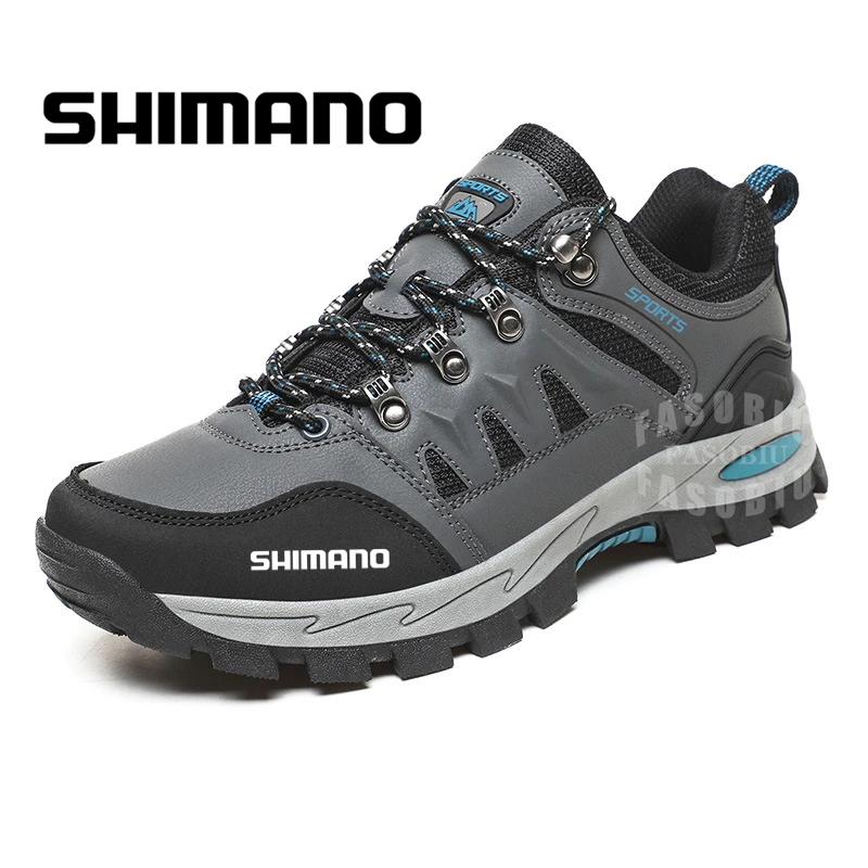 

Shimano 2021 Autumn Winter Outdoor Mountaineering Shoes Men's Anti-skid Wear-resistant Cross-country Fishing Shoes Waterproof