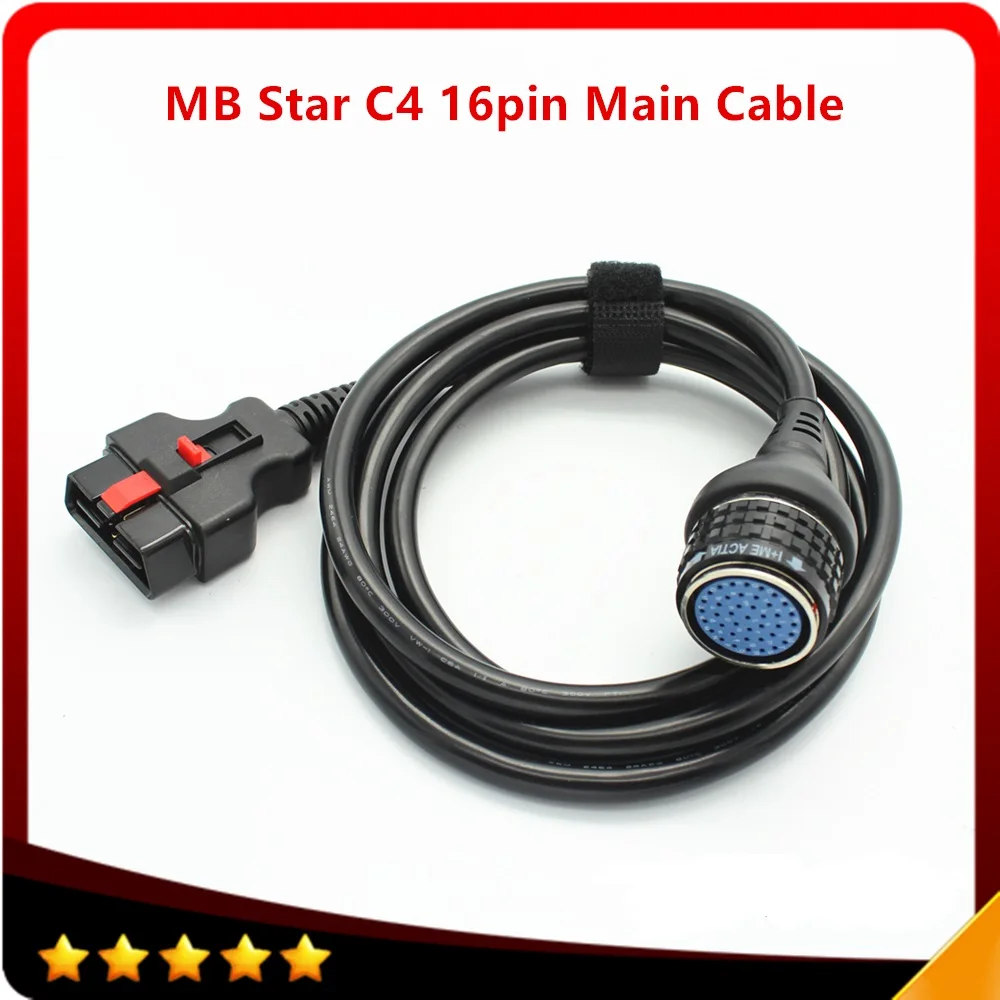 

High quality SD Connect Compact4 OBD2 16PIN Cable for MB Star SD C4 OBD II 16 pin main testing Cable car diagnostic tools adapte