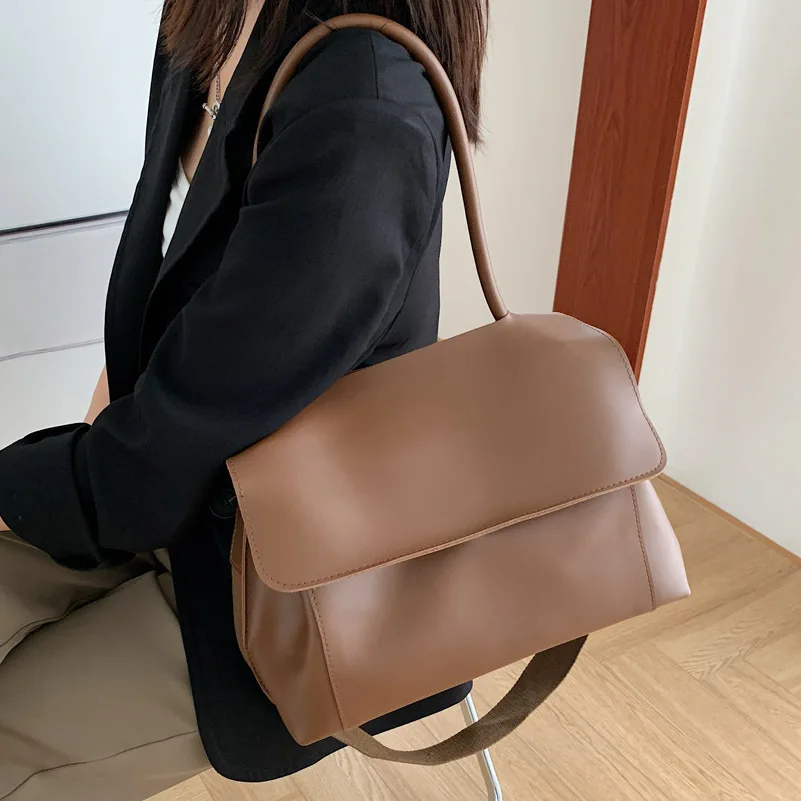 Вместительная женская сумка из искусственной кожи сумка-шоппер трендовый бренд