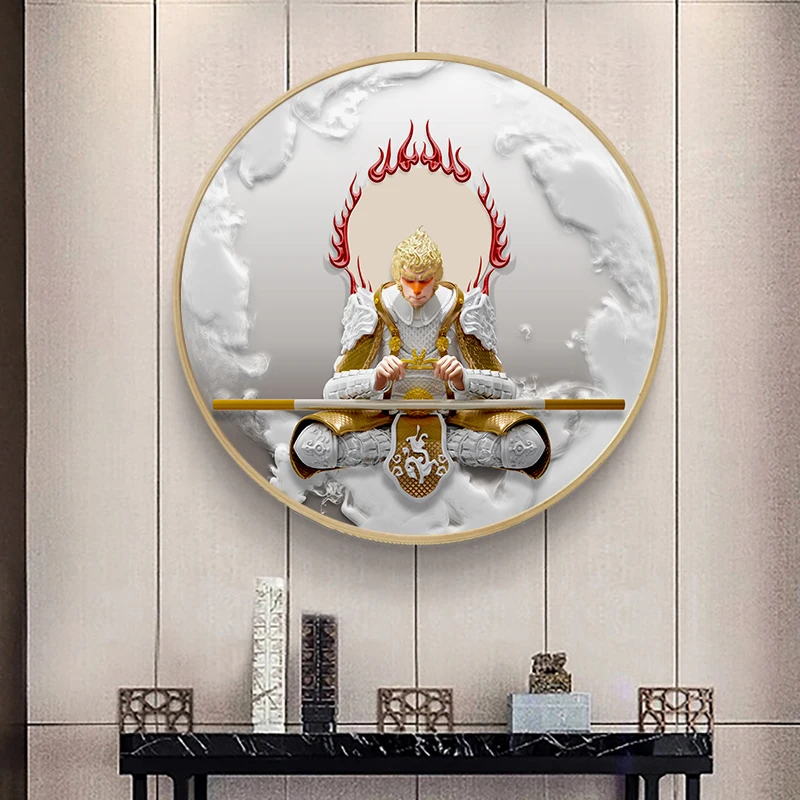 Китайские мифологические персонажи Sun Wukong Art холст настенная живопись плакаты