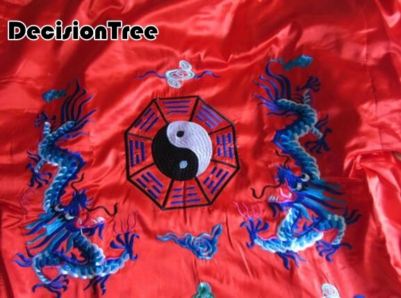 Фото 2021 мужские хлопковые кунг-фу тайские униформы taoist robe crosstagown wing chun Костюмы Одежда зеленые белые красные синие №4