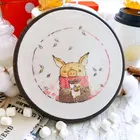 DIY Точная печать новый продукт Fishxx Набор для вышивки крестиком A3293 кофейная свинья мультяшная маленькая картина