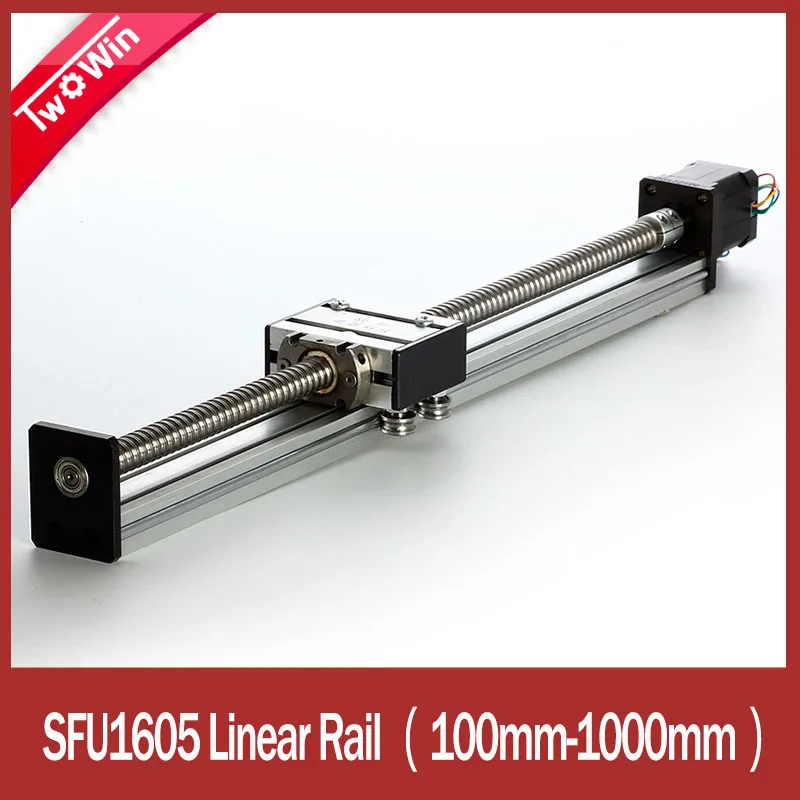 Фотоэффективный ход 400 мм линейные направляющие и слайды SFU1605 линейный рельсовый