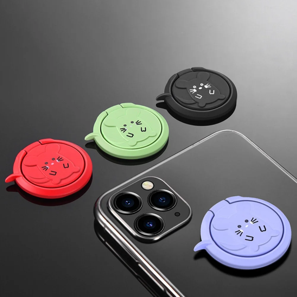 2Pcs Mouse 360 Degree Rotating Universal Finger Ring Car Phone Holder Stand Grip | Мобильные телефоны и аксессуары