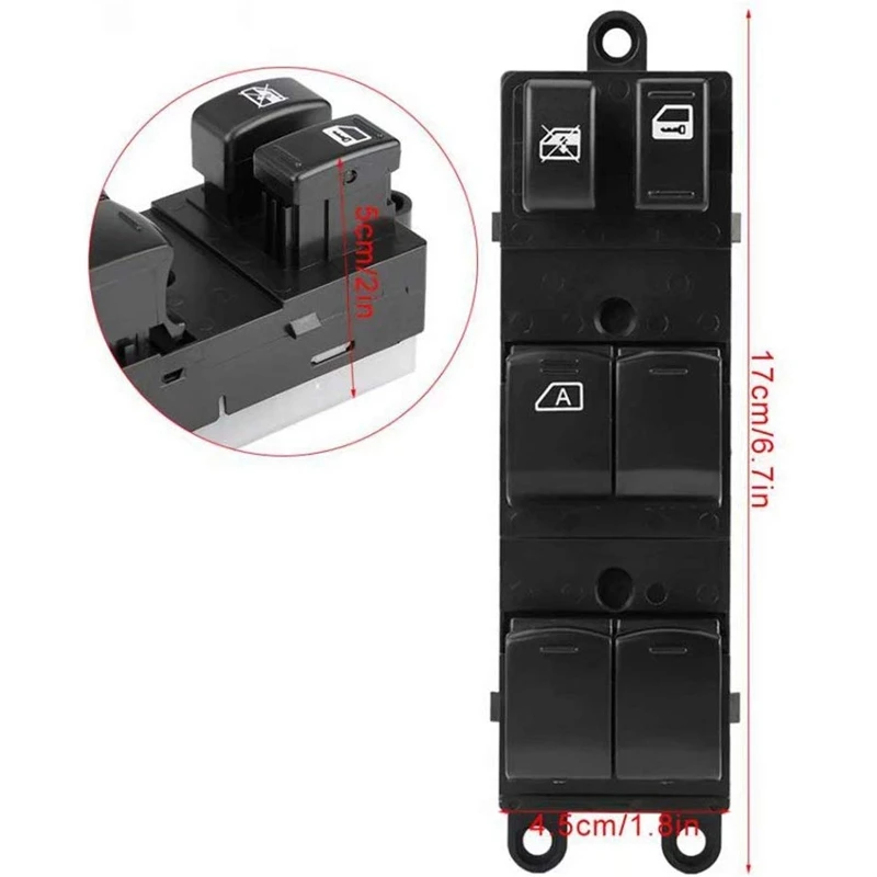 25401-1JY0A Electric Power Master Window Control Switch for Nissan TIIDA 2007-2010 Lifter Black | Автомобили и мотоциклы