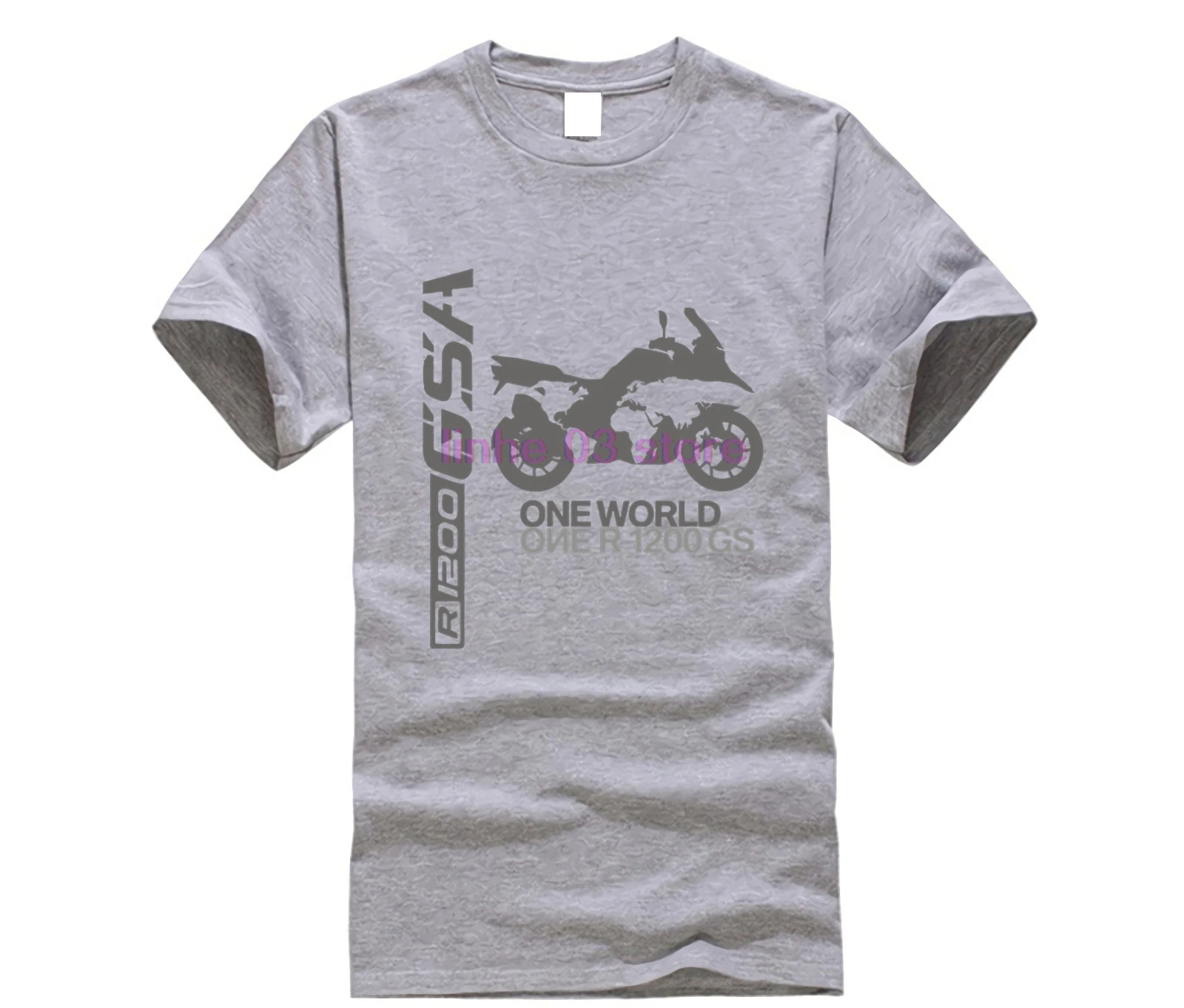 2019 New Summer Cool Tee Shirt Germany motorcycle 1200 GS Motorrad One World 1200GS Racings Adventure T Cotton T-shirt |