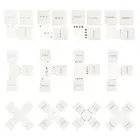 4-контактный, 3-контактный, 10-миллиметровый, L-образный светодиодный разъем, разъемы для светильник Ной ленты RGB, угловые разъемы 90 градусов для светильник вой балки SMD 5050 2835