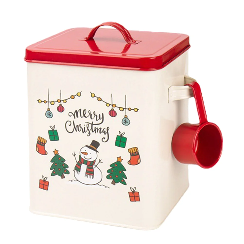 

1 Pc Christmas Candy Container Decorative Bucket Snacks Holder Bucket