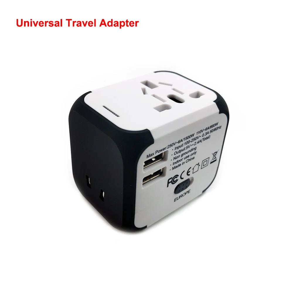Универсальный адаптер для путешествий умная розетка ЕС Великобритания США AU